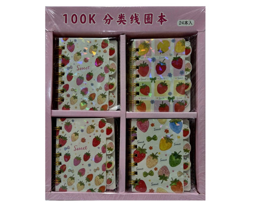 Carnet p/u copii 90*105 mm "Sweet" pe spira QB/T1438-2007 (24/480)