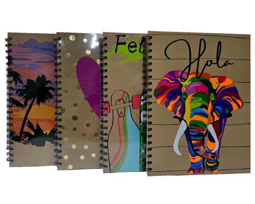 Блокнот A4 80 л. линия, на спирали, MNB0032-A4 (48)