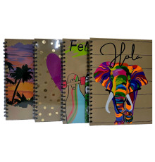 Блокнот A4 80 л. линия, на спирали, MNB0032-A4 (48)