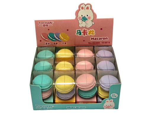 Ластик фигурный "Macaron" 2 шт. E2398 (12/432)