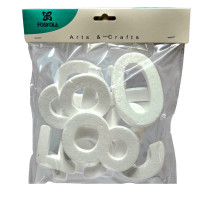 Set figurine din polistiren "Cifre"10cm, 10 buc.S18-18 (12/120)