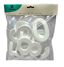 Set figurine din polistiren "Cifre"10cm, 10 buc.S18-18 (12/120)