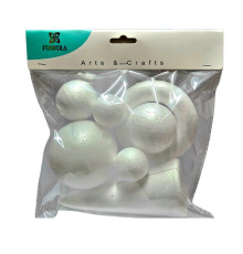 Set figurine din polistiren "Figuri geometrice" 4-15 cm, 7 buc.S18-19 (12/120)