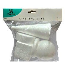 Set figurine din polistiren "Figuri geometrice" 6-15 cm, 5 buc.S18-20 (12/120)