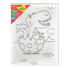 Panza cu imprimeu de colorat pentru copii "Pui de Dinozaur" 20x25 MG-559-02