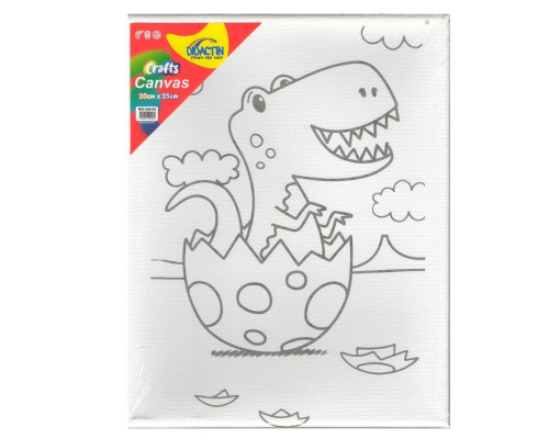 Panza cu imprimeu de colorat pentru copii "Pui de Dinozaur" 20x25 MG-559-02