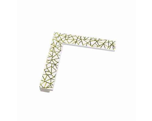 Фоторамка А4 белая "Золотая паутина", 20 мм F2015A-G2 CM*6216