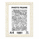 Фоторамка А4 белая "Золотая паутина", 20 мм F2015A-G2 CM*6216