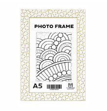 Фоторамка A5 (15*20) белая "Золотая паутина", 20 мм F2015A-G2 CM*6391