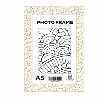 Фоторамка A5 (15*20) белая "Золотая паутина", 20 мм F2015A-G2 CM*6391