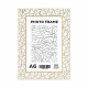 Rama foto A6 (10*15) alb "Pinza aurie", 20 mm F2015A-G2 CM*6575