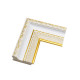 Rama foto A3 alb cu ornament auriu, 50 mm F5033-015G CM*6209