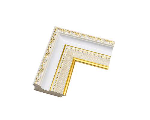 Rama foto A3 alb cu ornament auriu, 50 mm F5033-015G CM*6209