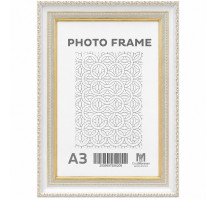 Rama foto A3 alb cu ornament auriu, 50 mm F5033-015G CM*6209