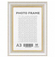 Rama foto A3 alb cu ornament auriu, 50 mm F5033-015G CM*6209