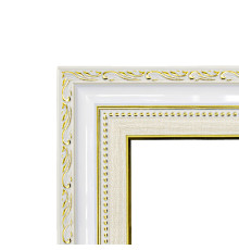 Rama foto A3 alb cu ornament auriu, 50 mm F5033-015G CM*6209
