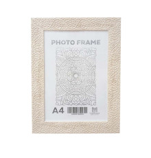 Фоторамка А4 "Флора" слоновая кость, 40 мм F4028-50 CM*6353