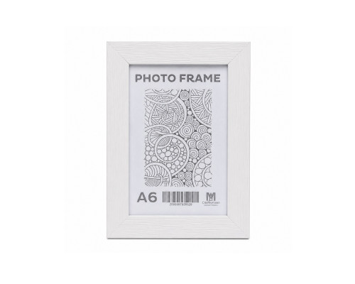 Rama foto A6, 10x15/ 20mm, Lemn alb, F2029-015 CM*6629