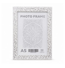 Rama foto A5, 15x20/ 20mm, alb "Pinza argintie", F2015A-S2 CM*6407