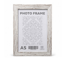 Rama foto A5, 15x20/ 20mm, lemn alb cu argint, F2029-015S CM*6438