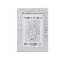 Rama foto A6, 10x15/ 20mm, Alba "Pinza argintie" F2015A-S2 CM*6582
