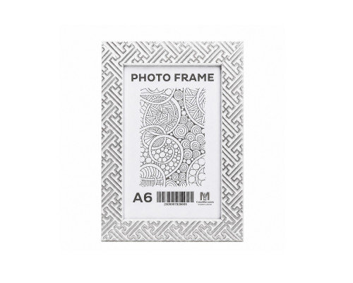 Rama foto A6, 10x15/ 20mm, Alba "Labirint argintiu" F2015A-S1 CM*6605