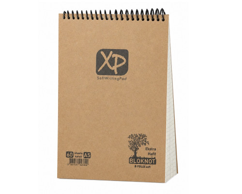 Carnet A5 60 foi, matem., spira sus, CRAFT XP Gingko (6/120)