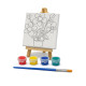 Set panza cu imprimeu 10x10сm, mini sevalet, 4 vopsele +pensula, asorti
