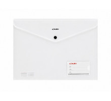Mapa plic cu buton, A4, plastic, transparentai, DL5170 (12/420)