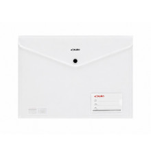 Mapa plic cu buton, A4, plastic, transparentai, DL5170 (12/420)