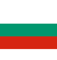 Флаг для подставки настольной Болгарии 15х22,5 см, 160гр/м2, двойной атлас