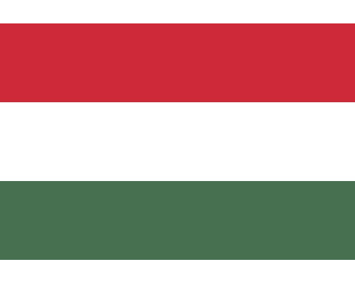 Флаг для подставки настольной Венгрии 15х22,5 см, 160гр/м2, двойной атлас