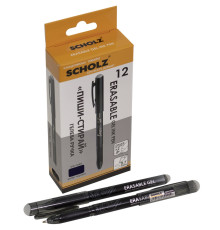 Ручка гелевая "пиши-стирай"0.7mm черная, Erasable, 3002-9SCH, SCHOLZ (12/144)