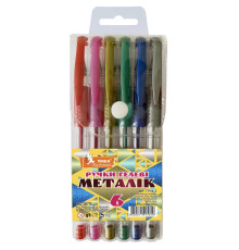 Set pixuri gel, 6cul., Metallіc, cutie PVC, ГР44-3, УМКА (12)