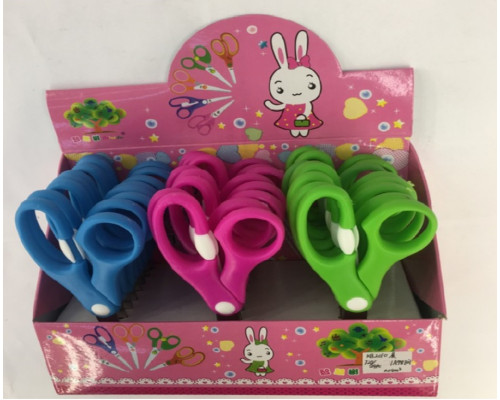 Foarfeca copii cu arc de revenire, 14 cm, culori asortate (display box) KB2010 (24/720)