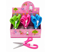 Foarfece pentru copii cu protectie 14cm., in sortiment KB2010 (24/720)