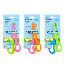 Foarfece pentru copii plastic, cu retur 13cm., pe blister, in sortiment DL8024 (24/720)