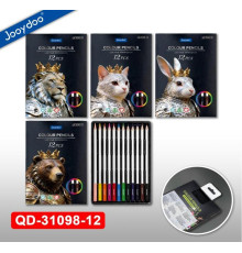 Карандаши цветные 12 цв., REGAL PREMIUM QD-31098-12 (12/240)