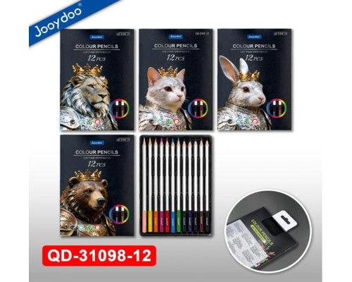 Creioane 12 culori, REGAL QD-31098-12 (12/240)