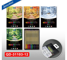 Карандаши цветные 12 цв., Seasons PREMIUM QD-31103-12 (12/240)