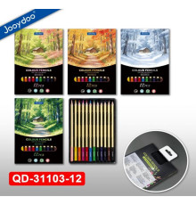 Карандаши цветные 12 цв., Seasons PREMIUM QD-31103-12 (12/240)