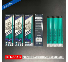 Карандаш графитный с ластиком, гибкий HB QD-33030 (12/2880)