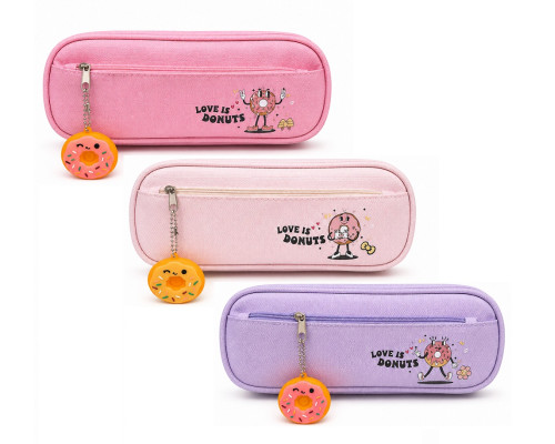 Penar 2 compartimente 22x9cm "DONUTS", asortat, 3036