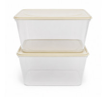 Set 2 recipiente, 2700 ml, plastic, 21х17х12 cm (24)