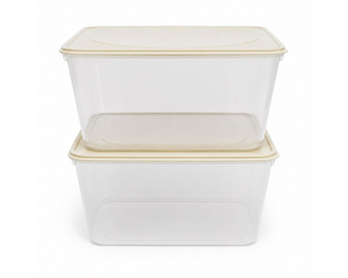 Set 2 recipiente, 2700 ml, plastic, 21х17х12 cm (24)