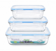 Set 3 recipiente cu clic, plastic 2000/1000/500 ml. (36)