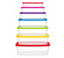 Set 7 recipiente, 2600-150 ml, plastic, (36)