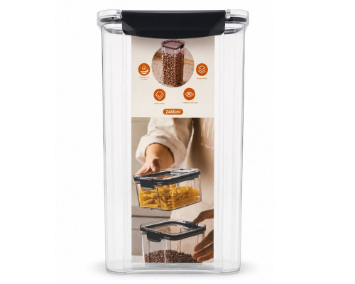 Recipient pentru produse 2400 ml, plastic, 26x14x11 cm (48)
