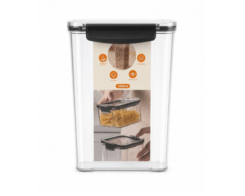 Recipient pentru produse 1800 ml, plastic, 20х14,5х11 cm (48)