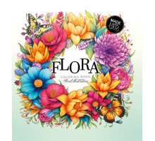 Раскраска 160х160 мм, 48 стр, "FLORA" 23383 (10)